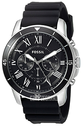 Fossil Grant Czarny/Guma Ø44 mm FS5254