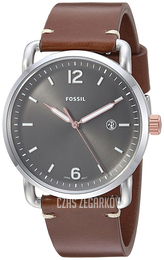 Fossil Szary/Skóra Ø42 mm FS5417