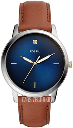 Fossil The Minimalist Niebieski/Skóra Ø44 mm FS5499