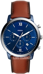 Fossil Neutra Chronograph Niebieski/Skóra Ø44 mm FS5791