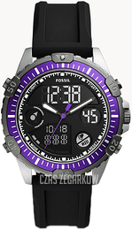 Fossil Garrett Czarny/Guma Ø44 mm FS5882