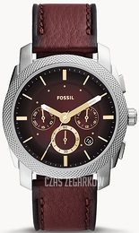 Fossil Machine Brązowy/Skóra Ø42 mm FS5884