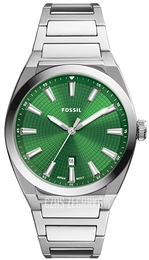 Fossil Everett Zielony/Stal Ø42 mm FS5983