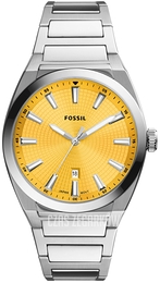 Fossil Everett Żółty/Stal Ø42 mm FS5985