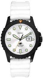 Fossil Fossil Blue Biały/Guma Ø42 mm FS5999