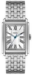 Fossil Carraway Srebrny/Stal Ø30 mm FS6008