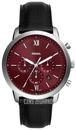 Fossil Neutra Czerwony/Skóra Ø42 mm FS6016