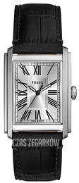 Fossil Carraway Srebrny/Skóra FS6078