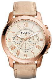 Fossil Herrklockor Kremowy/Skóra Ø44 mm FTW10022
