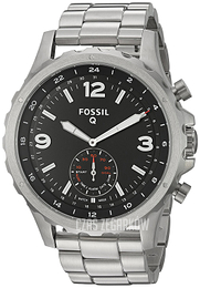 Fossil Nate Czarny/Stal Ø50 mm FTW1123