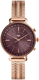 Fossil Czerwony/Stal w kolorze różowego złota Ø36 mm FTW5063