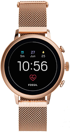 Fossil Ekran LCD/Stal w kolorze różowego złota Ø40 mm FTW6031