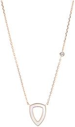 Fossil Naszyjnik Stal w kolorze różowego złota  JF03067791