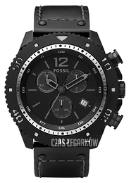 Fossil Czarny/Skóra Ø48 mm JR1202