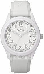 Fossil Biały/Guma Ø43 mm JR1295
