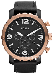 Fossil Nate Czarny/Skóra Ø50 mm JR1369