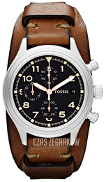 Fossil Compass Czarny/Skóra Ø38 mm JR1430
