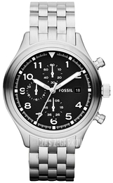 Fossil Chronograph Czarny/Stal Ø42 mm JR1431