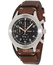 Fossil Compass Czarny/Skóra Ø43 mm JR1432