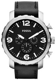 Fossil Nate Czarny/Skóra Ø50 mm JR1436