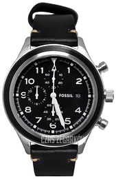 Fossil Chronograph Czarny/Skóra Ø43 mm JR1440