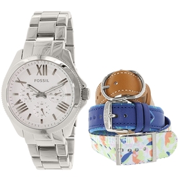 Fossil Srebrny/Stal Ø37 mm LE1036