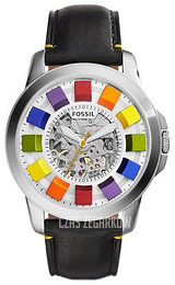 Fossil Srebrny/Skóra Ø44 mm ME3116