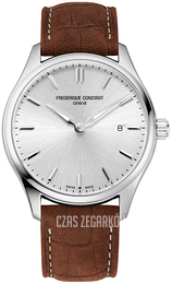 Frederique Constant Classics Quartz Srebrny/Skóra Ø40 mm FC-220SS5B6