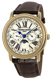 Frederique Constant Classics Biały/Skóra Ø40 mm FC-270EM4P5
