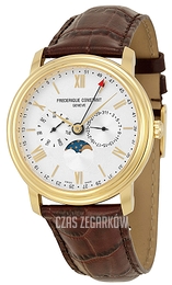 Frederique Constant Classics Srebrny/Skóra Ø40 mm FC-270SW4P5