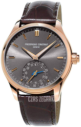 Frederique Constant Horological Smartwatch Szary/Skóra Ø42 mm FC-285LGS5B4