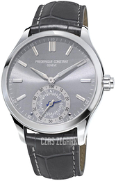 Frederique Constant Horological Smartwatch Szary/Skóra Ø42 mm FC-285LGS5B6