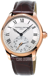 Frederique Constant Horological Smartwatch Srebrny/Skóra Ø42 mm FC-285MC5B4