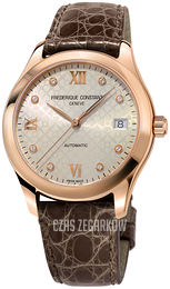 Frederique Constant Ladies Automatic Srebrny/Skóra Ø36 mm FC-303LGD3B4