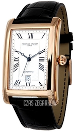 Frederique Constant Classics Carree Srebrny/Skóra Ø47 mm FC-303MC4C24