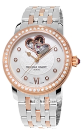 Frederique Constant Ladies Automatic Biały/Stal w kolorze różowego złota Ø34 mm FC-310WHF2PD2B3