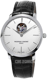 Frederique Constant Slimline Srebrny/Skóra Ø40 mm FC-312S4S6
