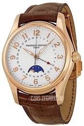 Frederique Constant Runabout Srebrny/Skóra Ø43 mm FC-330RM6B4