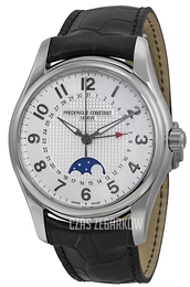 Frederique Constant Runabout Srebrny/Skóra Ø43 mm FC-330RM6B6