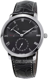 Frederique Constant Slimline Czarny/Skóra Ø40 mm FC-723GR3S6