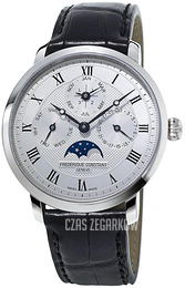 Frederique Constant Slimline Srebrny/Skóra Ø42 mm FC-775MC4S6