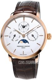 Frederique Constant Manufacture Srebrny/Skóra Ø42 mm FC-775V4S4
