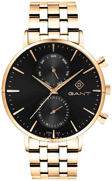 Gant Park Hill Czarny/Stal w odcieniu złota Ø44 mm G121013
