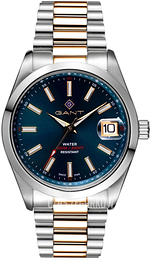 Gant Eastham Niebieski/Stal w odcieniu złota Ø42 mm G161009