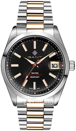 Gant Eastham Czarny/Stal w odcieniu złota Ø42 mm G161013