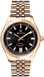 Gant Sussex Czarny/Stal w odcieniu złota Ø43 mm G166004