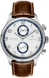 Gant Southampton Srebrny/Skóra Ø43.5 mm G175002