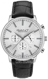 Gant Family Tilden Srebrny/Skóra Ø44 mm GT024003
