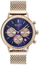 Gant Niebieski/Stal w kolorze różowego złota Ø38 mm GT032006