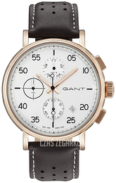 Gant Wantage Biały/Skóra Ø45 mm GT037002